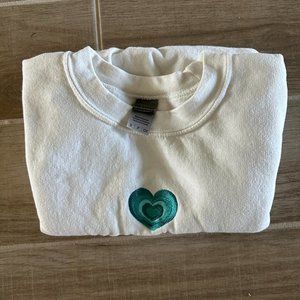 Vintage Blue Heart Sweatshirt